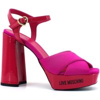 Chaussures Femme Multisport Love Moschino Sandalo Tacco Grosso Donna Fuxia JA1605CG1GIM160A Rose