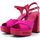 Chaussures Femme Bottes Love Moschino Sandalo Tacco Grosso Donna Fuxia JA1605CG1GIM160A Rose