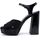 Chaussures Femme Multisport Love Moschino Sandalo Tacco Grosso Donna Nero JA1605CG1GIM100A Noir