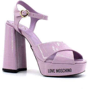 Chaussures Femme Bottes Love Moschino Sandalo Tacco Grosso Lilla JA1605CG1GIH0651 Violet