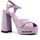 Chaussures Femme Multisport Love Moschino Sandalo Tacco Grosso Lilla JA1605CG1GIH0651 Violet