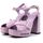 Chaussures Femme Multisport Love Moschino Sandalo Tacco Grosso Lilla JA1605CG1GIH0651 Violet