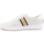 Chaussures Femme Bottes MICHAEL Michael Kors MICHEAL KORS Irving Stripe Lace Up Sneakers Cream 43T0IRFS8L Beige