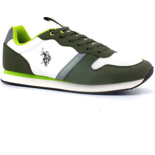Chaussures Homme Multisport U.S Polo Assn. U.S. POLO ASSN. Sneaker Uomo Olive White NOBIL009 Vert