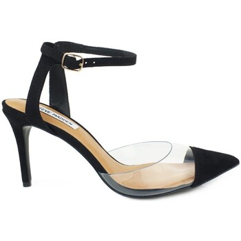 Chaussures Femme Bottes Steve Madden Damsel Black Micro DAMS02S1 Noir