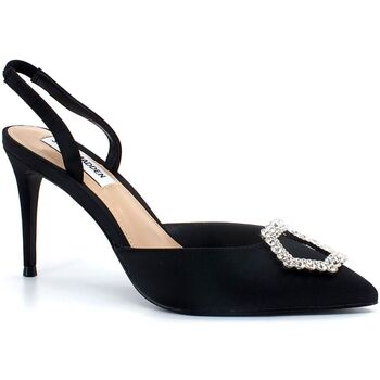 Chaussures Femme Bottines Steve Madden Lucent Sandalo Tacco Punta Satin Black LUCE02S1 Noir