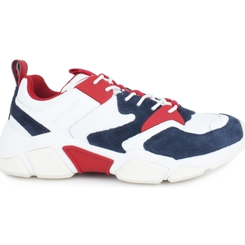 Chaussures Homme Multisport Tommy Hilfiger TOMMY H. Chunky Material Mix Sneaker Red White Blue FM0FM02384 Blanc