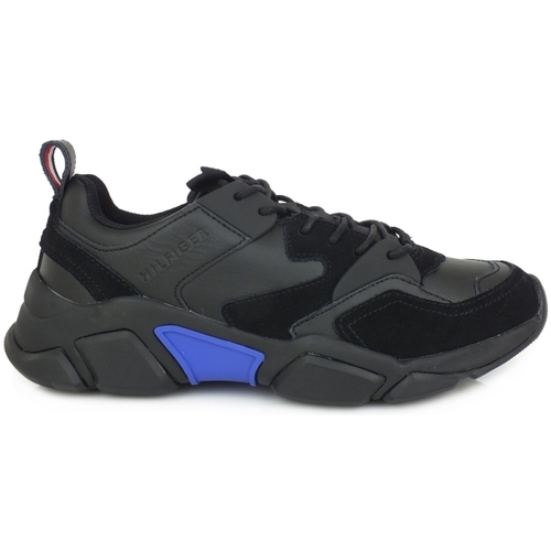 Chaussures Homme Multisport Tommy Hilfiger TOMMY H. Chunky Material Mix Sneakers Black FM0FM02384 Noir