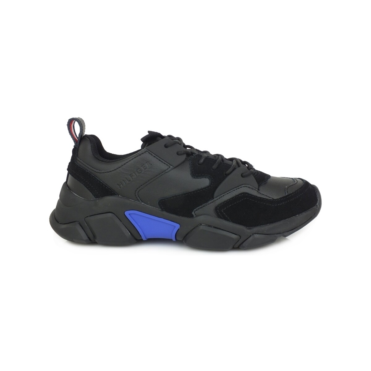 Chaussures Homme Multisport Tommy Hilfiger TOMMY H. Chunky Material Mix Sneakers Black FM0FM02384 Noir