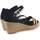 Chaussures Femme Bottes Tommy Hilfiger Sandalo Zeppa Corda Blu Desert Sky FW0FW06293 Bleu
