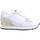 Chaussures Femme Multisport Tommy Hilfiger Sneaker Donna White Gold FW0FW06784 Blanc