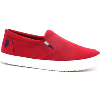 Chaussures Homme Multisport U.S Polo Assn. U.S. POLO ASSN. Mocassino Slip On Canvas Rosso Rouge
