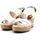 Chaussures Femme Bottes U.S Polo Assn. U.S. POLO ASSN. Sandalo Zeppa Donna Light Beige ALYSSA007 Beige