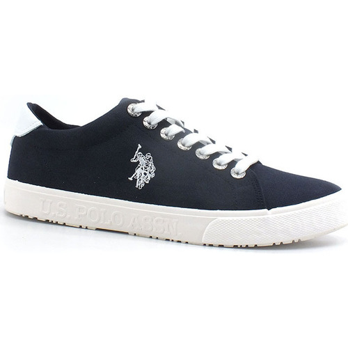 Chaussures Homme Multisport U.S contrast Polo Assn. U.S. contrast POLO ASSN. Sneaker Canvas Logo Blu Medievale Bleu