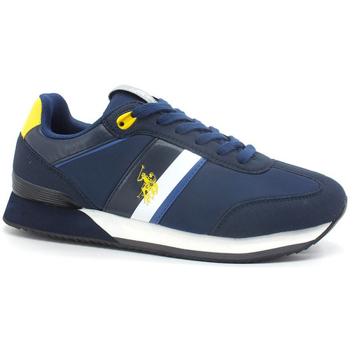 Chaussures Homme Multisport U.S Polo Jackets Assn. U.S. POLO Jackets ASSN. Sneaker Logo Printed Blu Giallo Bleu