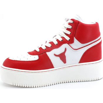 Windsor Smith Sneaker Platform Hi White Red THRIVE Rouge