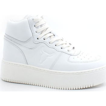 Chaussures Femme Bottes Windsor Smith Sneaker Platform Hi White THRIVE Blanc