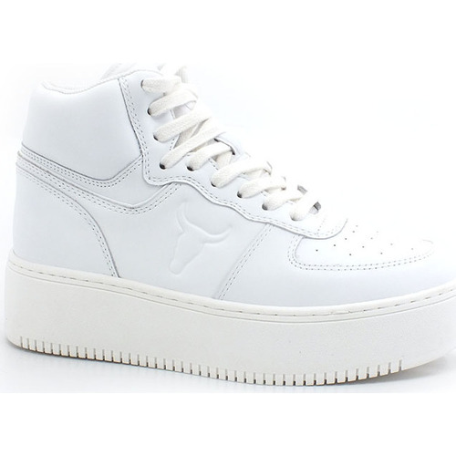 Chaussures Femme Multisport Windsor Smith Sneaker Platform Hi White THRIVE Blanc
