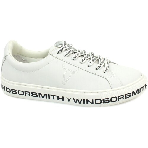 Chaussures Femme Bottes Windsor Smith Sneaker White AMALIA Black