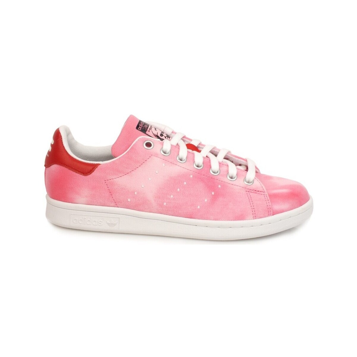 Chaussures Femme Bottes adidas Originals Stan Smith PHARRELL WILLIAMS White Red AC7044 Rose