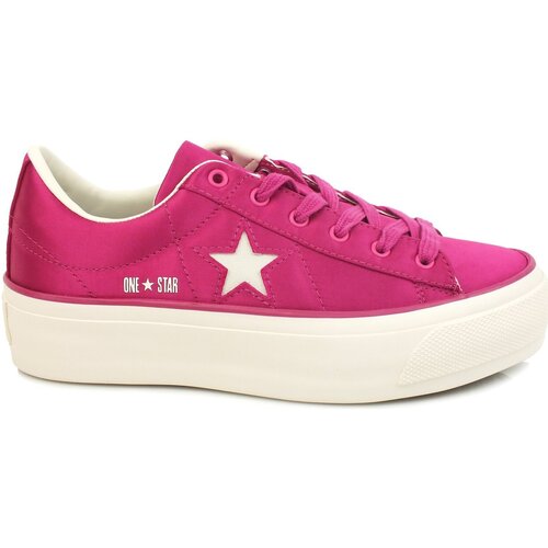 Chaussures Femme Bottes Converse One Star Platform Ox Very Berry Violet