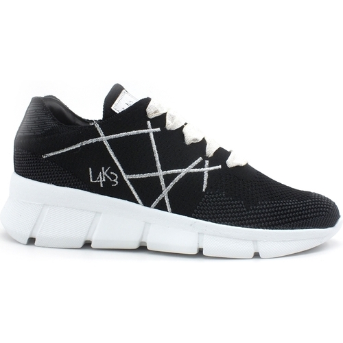 Chaussures Femme Multisport L4k3 LAKE Mr. Big Hi Tech Sneaker Running Black D17-HIT Noir