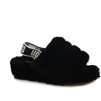 Chaussures Femme Bottes UGG W Fuff Yeah Slide Black 1095119 W Noir
