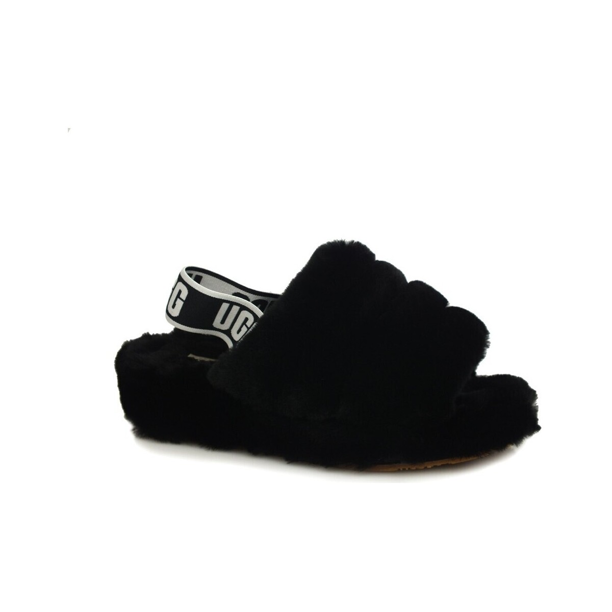 Chaussures Femme Bottes UGG W Fuff Yeah Slide Black 1095119 W Noir