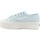 Chaussures Femme Bottes Superga 2790 Sneaker Platform Donna Azure Ice Avorio S9111LW Bleu
