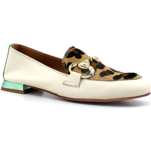Chaussures Femme Mules / Sabots Mocassino Leopard Donna Beige Crudo 175-16F Beige