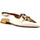 Chaussures Femme Multisport Divine Follie Sabot Donna Leopard Bianco Crudo 901-23F Blanc
