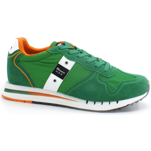 Chaussures Homme Multisport Blauer Quartz 01 Sneaker Suede Nylon Green S2QUARTZ01 Vert