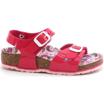 Chaussures Fille Sandales et Nu-pieds Birkenstock Rio Sandalo Bambina Unicorn Fuchsia 1018862 Rose