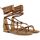 Chaussures Femme Bottes Cb Fusion Sandalo Lacci Donna Marrone Tan CBF.R221008 Marron
