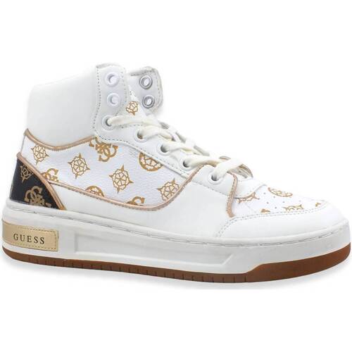 Chaussures Femme Bottes Guess Not Basket Sneaker Donna Off White FL5TULFAL12 Blanc