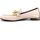 Chaussures Femme Bottes Divine Follie Mocassino Donna Bicolor Osso Acciaio 175-15F Blanc