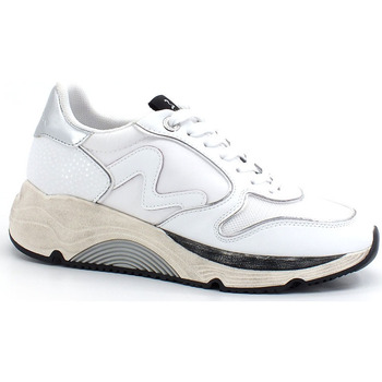 Chaussures Femme Multisport Manila Grace Sneaker Running Bicolor Bianco Argento S655 Blanc