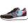 Chaussures Femme zapatillas de running hombre amortiguación media media maratón talla 22.5 WUSHU Master Sport Sneaker Donna Dk Brown Silver Azure MS153 Marron