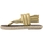 Chaussures Femme Bottes Nalho Ganika Metallic Sandalo Righe Camel Gold NA.0002 Doré
