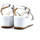 Chaussures Femme Multisport Café Noir CAFENOIR Sandalo Zeppa Donna Argento Bianco HB9051 Blanc