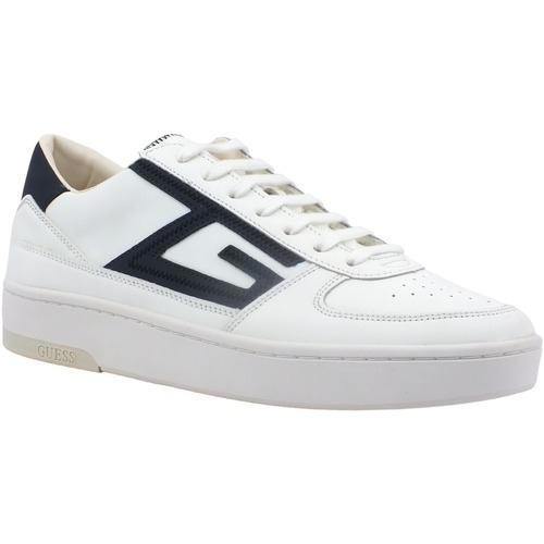 Chaussures Homme Multisport Guess Sneaker Uomo White Blue FM5SILELE12 Blanc