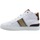 Chaussures Homme Multisport Guess Sneaker Hi Sneaker Uomo White Beige FM5TOMELL12 Blanc