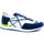 Chaussures Homme Multisport L4k3 Mr. Big Old School Sneaker Fluo Bianco Blu F50-OLD Blanc