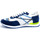 Chaussures Homme Multisport L4k3 Mr. Big Old School Sneaker Fluo Bianco Blu F50-OLD Blanc
