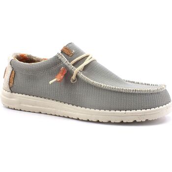 Chaussures Homme Mocassins Hey Dude Wally Knit Sneaker Vela Uomo Cobblestone 40007-2V3 Gris