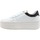 Chaussures Femme Multisport Guess Sneaker Platform Donna White Brown Ocra FL7LIFLEA12 Blanc