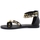 Chaussures Femme Multisport Café Noir CAFENOIR Sandalo Conchiglie Nero GGB172 Noir