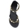 Chaussures Femme Bottes Café Noir CAFENOIR Sandalo Conchiglie Nero GGB172 Noir