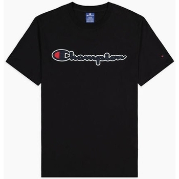 Vêtements Homme T-shirts L-Wool manches courtes Champion T-Shirt Uomo Logo Nero Black 214194 Noir