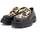 Chaussures Femme Bottes Divine Follie Mocassino Combat Donna Nero Maculato DF2234 Noir